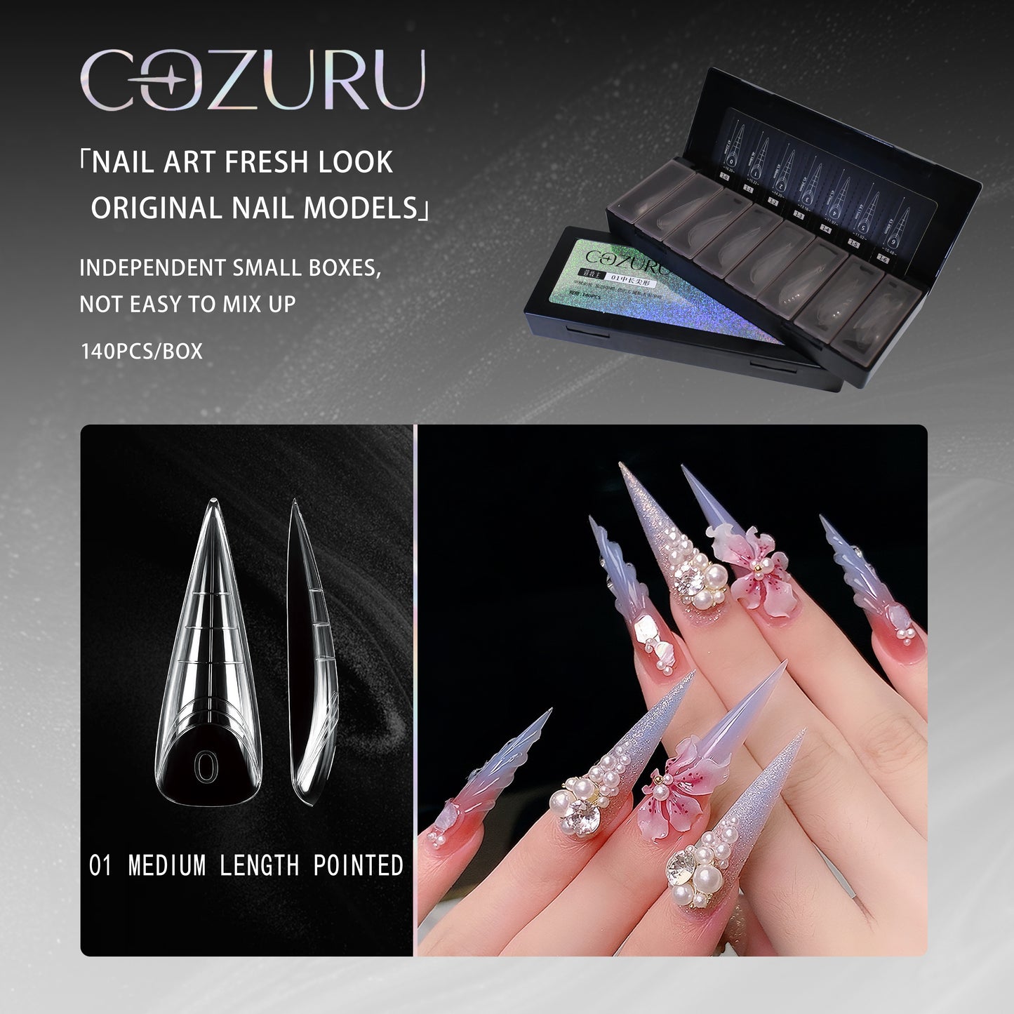 【COZURU】Medium length pointed Model