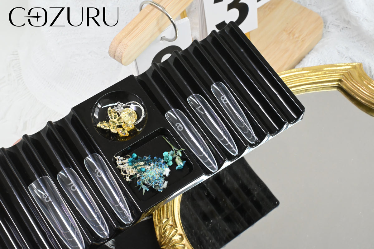 COZURU Portable Nail Tool Tray – Multifunctional Organizer for Nail Artists