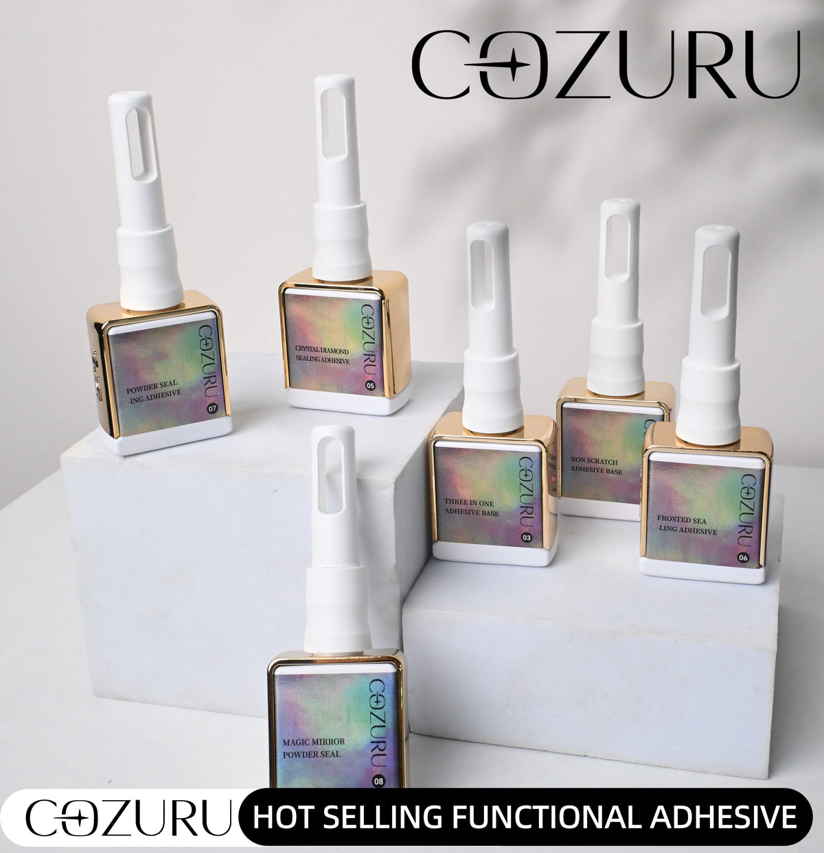COZURU Professional Nail Gels – Prep, Base, Builder & Top Coats