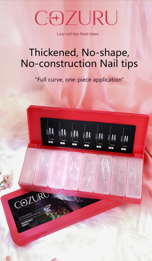 【COZURU】Pre‑built apex nail tips