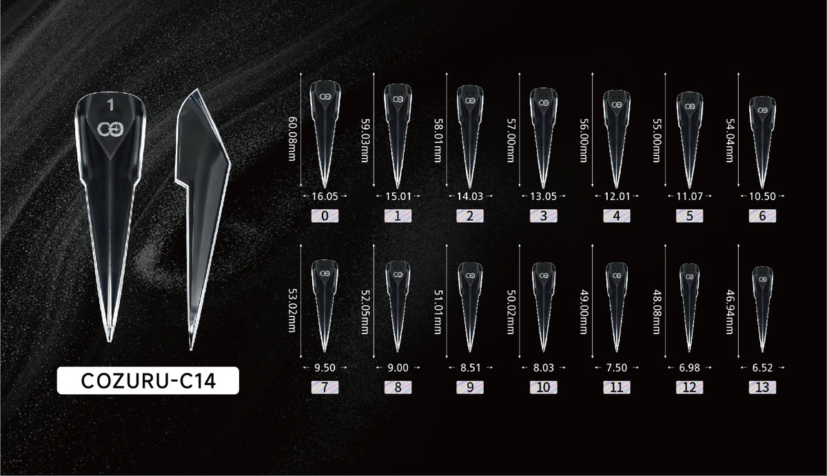 Mechanical claw dual forms sizing guide for thumb to pinky