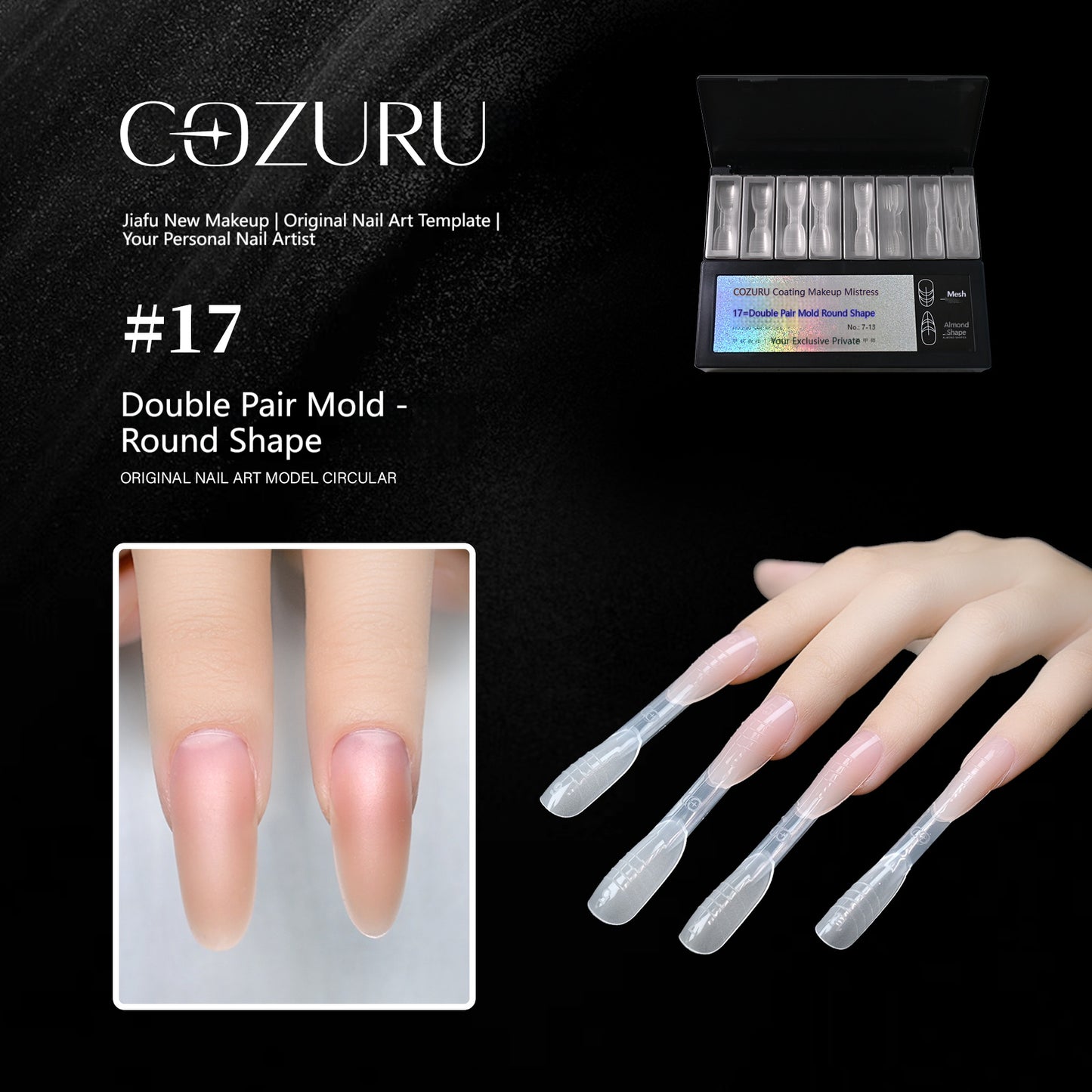 【COZURU】Double Pair Mold .Round Shape