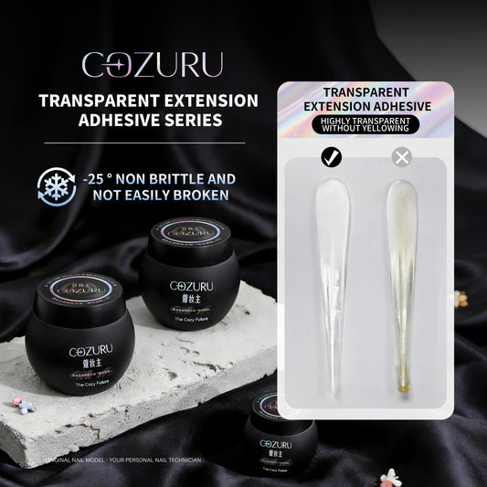 【COZURU】Transparent extension gel, light therapy gel, high transparency, non-yellowing, and anti-oxidant
