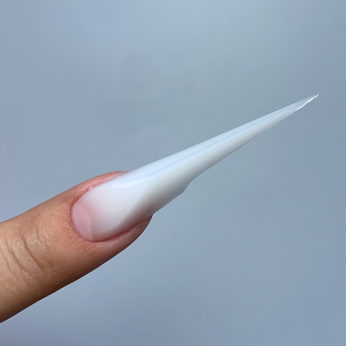 Futuristic chrome mechanical claw nails made with COZURU C14 forms