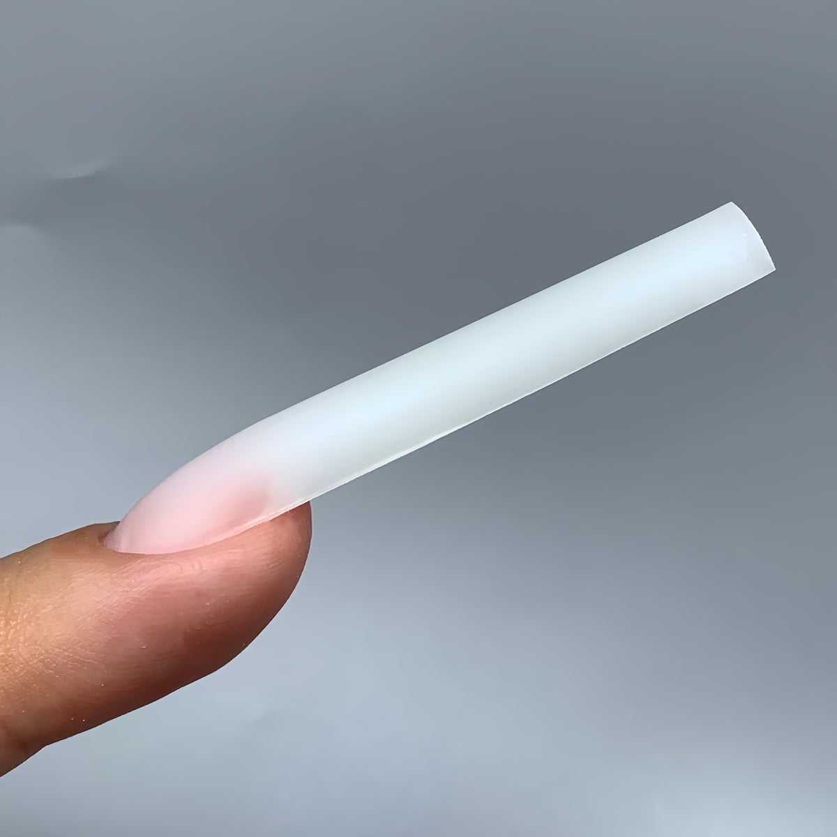 Side view of a finished pipe square nail made with COZURU C15 forms