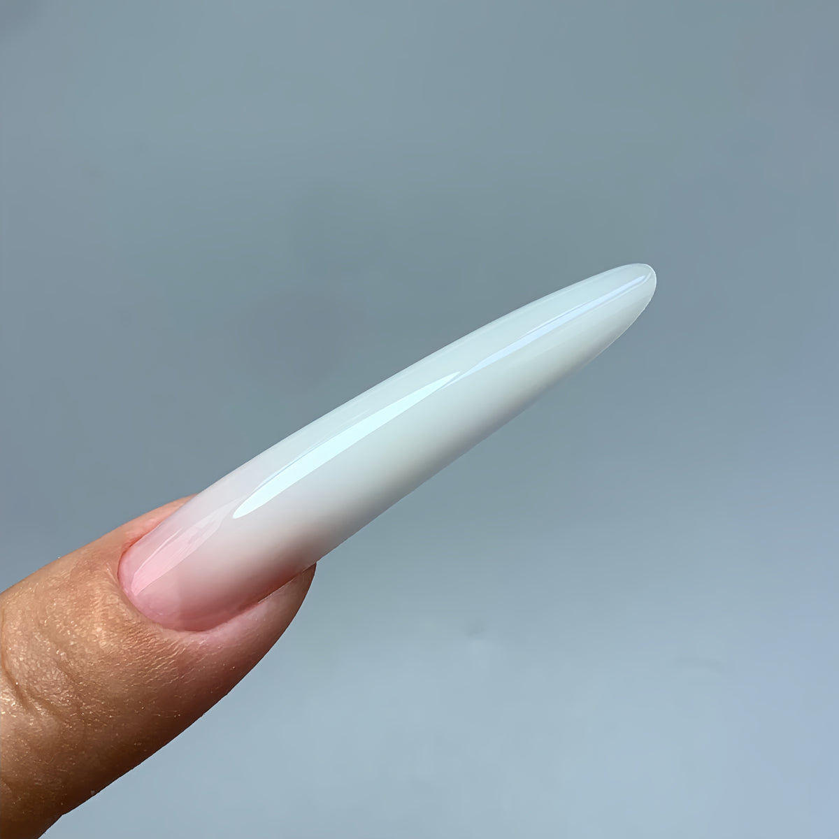How to apply builder gel with C03 long oval dual forms, step by step